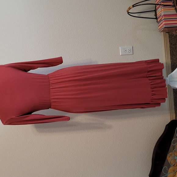 Rust Rose Summer Dress S - Picture 5 of 6